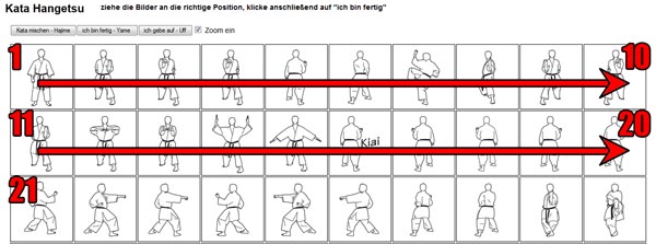 Kata Puzzle Reihenfolge